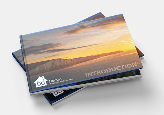 Brochure, marketing, B and D Homes, Ramsgate, Kent, UK, branding, graphic design