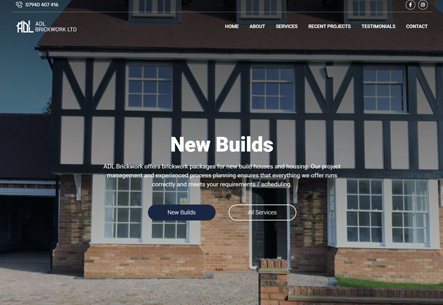 Website, design, ADL Brickwork, brickwork, building contractor, kent, uk