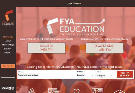 FYA Education, educational recruitment scholastic, uk
