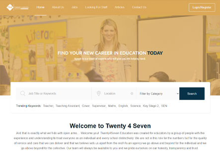 twenty4seven, website, website design, recruitment, kent, uk