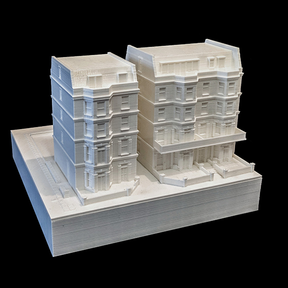3D Model, architectural physical model, apartments, margate, kent, uk